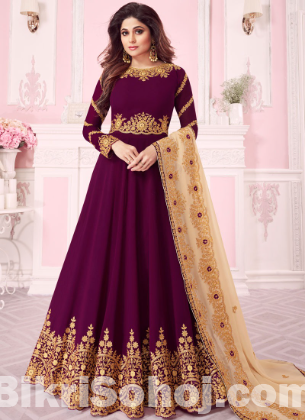 Readymade Georgette Embroidery Party Dress
